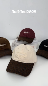 พร้อมส่ง หมวกแก๊ป Y2K หมวกเบสบอลพิมพ์เสือดาว หมวกแฟชั่น หมวกบล็อคสี 129