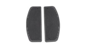 Black Motorcycle Rubber Rider Insert Floorboard Footboard Kit For Harley Davidson Touring Street Road Gilde 1986-2019