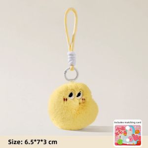 LONGKUI | Cute Plush Digital Puppet Keychain