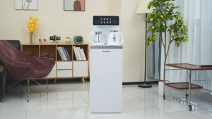 Freser Water Dispenser Smart UV Sterilization Voice Remote Control Tea Bar Machine Automatic Home Water Dispenser Standing Dual Outlet Tap