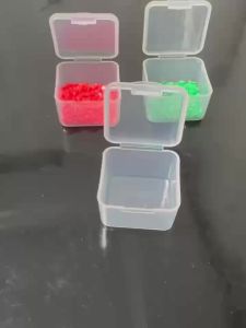 9 Grids Clear Square Plastic Box Mini 9 in 1 Separable Compartment Removable Case Fit Nail Beads Jewelry Storage Organizer