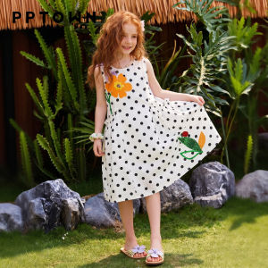 PPTOWN | White Polka Dots Sleeveless Tank Dress