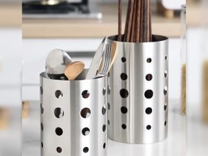 HOMS SUS304 Fork and Spoon Holder Chopsticks Holder Cutlery Holder Kitchen Utensils Organizer Tool Kitchenware