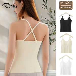 Cho 40-80Kg Mới Mùa Thu Mùa Đông Sưởi Ấm Cashmere Lụa Áo Giữ Nhiệt Cho Phụ Nữ Với Cố Định Cup Đồ Lót Giữ Nhiệt Yếm Trong Đầu