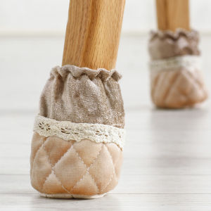 Non Slip Mats for Table and Chair Legs Fabric Chair Feet Gloves Table Set Table Mats Chopsticks Feet Table Set Foot Cover Mute Protective Cover Thickened