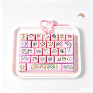 Sanrio | Cute Perfect Decompression Toy 26 Key Decompression Button Toy Model Childrens Bag Hanging Ornaments Small Pendant Decorations