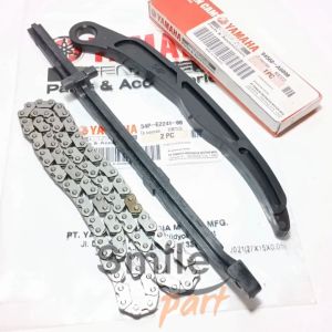 Karet Lidah Tensioner Mio J Soul GT Xride Fino Fi 54P + Rantai Keteng Kamprat Set Yamaha Cam Chain
