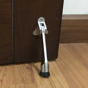 Chặn cửa chống va đập Chặn cửa móng ngựa bằng inox cao cấp Chốt chống va đập cửa chân chó chặn cửa thông minh an toàn đế cao su chắc chắn tránh xước sàn