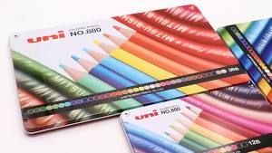 UNI | Japan Uni 880 Oil Based Colored Pencils Set Rich Pigment Smooth Blending Drawing Sketching Pencils Art Stationery Supplies
