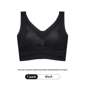 Plus Size 100.00kg Push up Bras Breast Holding Push-up Correction Natural-looking Sports Intimates Female Bubble Wrap Running