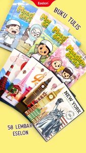 10pcs Buku Tulis Garis Eselon 58lembar /1Pak Buku Tulis Eselon 58LBR