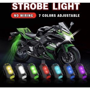 Lampu Led Kedap-Kedip UNIVERSAL Sepeda Motor Mobil 12 Volt Lampu Model Pesawat