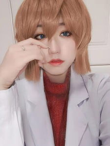 In-Stock Detective Conan Cosplay Costume Set with Wig/Hair for Anime Fans Ayhara Ai Character Design Bread Brand