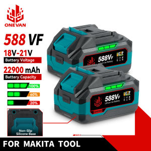 ONEVAN 21V Lithium Battery 928VF 29900mAh 588VF 22900mAh Capacity Indicator Rechargeable For Makita 18V Electric Power Tool