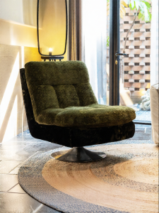 PURPLE LEAF | Elegant Lazy Spin Sofa Chair