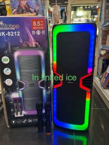 multimedia sound system speaker karaoke Bluetooth with wireless microphone n wired microphone