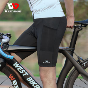 3D สแปนเด็กซ์บุนวมสำหรับปั่นจักรยานตะวันตกกางเกงขาสั้นขี่จักรยานแห้งเร็วระบายอากาศได้สวมใส่สบายฤดูร้อน