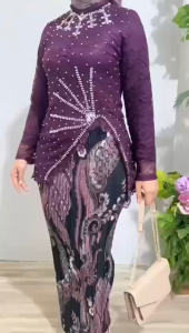STELAN DAN ATASAN KEBAYA CALISTA PAYET/KEBAYA WISUDA /KEBAYA KONDANGAN/KEBAYA MODERN/KEBAYA PESTA KEBAYA PAYET MEWAH