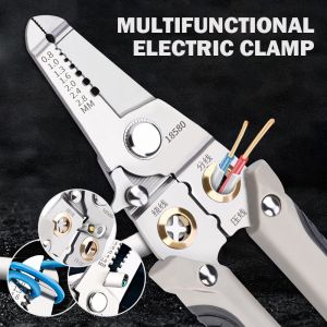 6 in 1 Wire Stripper Wire Pliers Tool for Electric Cable Stripping Cutting Cable Stripper Crimping