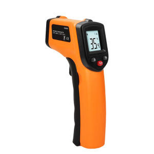 -50°C to 400°C Infrared Thermometer Non-Contact ℃ °F Temperature Meter Industrial Pyrometer Temp Gauge for Water Oil Oven