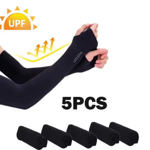 3/5PCS Arm Sleeves for Sun Protection Mens and Womens Elbow Sleeves for Outdoor Sports UV Protection Arm Sleeves