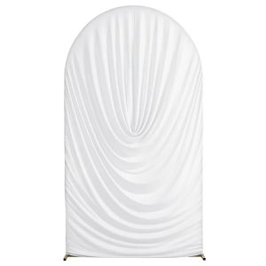 1Pc Draped Ruched Stretch Arch Cover Wrinkle‑Resistant Spandex Multi‑Color for Party Event Decor