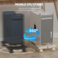 Computer Tower Stand Adjustable Mobile CPU Stand CPU Holder PC Tower Stand with Rolling Caster Wheels Pc Floor Riser Stand. 