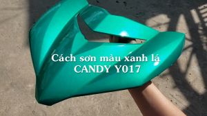 Sơn xịt Samurai Chính Hãng màu Xanh Lá Candy - Y017* (màu xanh kẹo Yamaha)