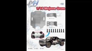 1 Set Metal Chassis Armor with Screws for 1/16 ARRMA Mojave Grom Upgrade Parts