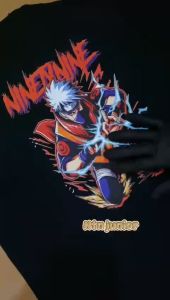 NTN Kaos Anak Distro Laki Laki 9-16 Tahun Anime Naruto Kakashi Hatake Monkey D Luffy Katun 30s