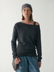 INSIS FEMME | Australian Merino Wool Autumn Off-Shoulder Multiway Ruffle Top