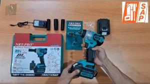NRT-PRO TX30DC Mesin Bor Impact Wrench Cordless 20V Pembuka Baut Baterai Batre TX30 DC TX 30 DC