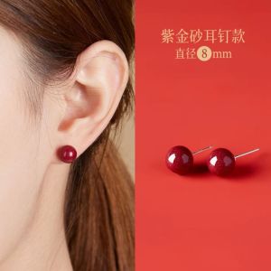 925 Silver Ear Cuff Vintage Style Natural Zircon Stone Womens Fashion Jewelry Gift for Best Friend Unique Elegant Red Purple
