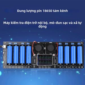 Máy Kiểm Tra Pin 8 Kênh Với Màn Hình Màu 24 Inch Máy Kiểm Tra Điện Trở Trong Pin 18650 Với Màn Hình Hiển Thị Đường Cong Cổng DC