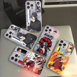 🔥ร้านค้าท้องถิ่น🔥 KoKocase สำหรับ iPhone 11 13 15 14 12 เข้ากันได้ เคสไอโฟน11 13 15 14 12 PRO MAX X XR XS MAX 7 8 14 15 PLUS Naruto Model ขั้นสูง หรูหรา โฮโลแกรม 3D เงิน เคส Feather Phone Case