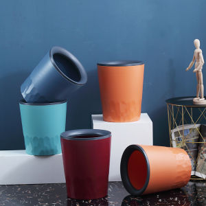 Fire-resistant Thickened Pressed Plastic Trash Can