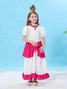 Daisy Costume Girl Yellow Layered Tulle Dress Kids Halloween Carnival Birthday Party Princess Gown 3 4 5 6 7 8 Years