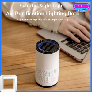 Car Air Purifier 99.97% Sterilizer with LED Light Negative Ion Purifier  Remove Formaldehyde PM2.5 Smoke Effective Air HEPA Filter desktop negative ion air purifier air purifier car dormitory bedroom dedicated 车载空气净化器