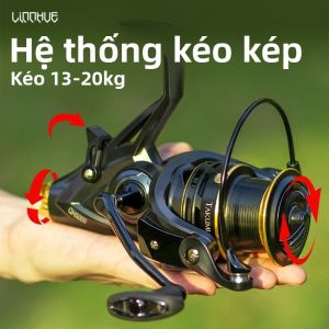 Máy Câu Cá LINNHUE QH3000-9000 Máy Câu Cá Biển Quay Tay Lực Kéo Kép 20kg Mạnh Mẽ Kèm Cuộn Dây Dự Phòng Miễn Phí Dùng Cho Biển Sông Hồ