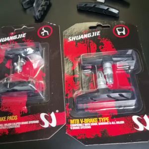 Má Phanh Xe Đạp Thể Thao Gôm Thắng Xe Đạp Cặp Gôm Phanh Xe Đạp ROAD SHUANGJIE Gôm Bố Thắng Xe Đạp