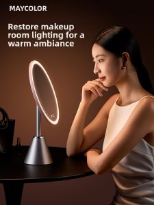 MAY COLOR | Intelligent Round LED Lighted Vanity Mirror