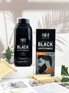 SEVICH hair dye shampoo 5 in 1 for men Natural Color Long-lasting Nourishing Formula shampoo