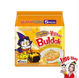 1 PACK Samyang Buldak Quattro Cheese Flavor - Korean Instant Noodles - 5pcs 725grams Halal