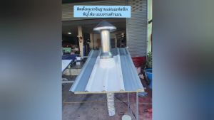 ปล่องระบายควันหมวกจีน พร้อมฐานแผ่นหลังคาเมทัลชีท ปล่องควัน ปล่องระบายควัน ปล่องระบายควันไฟ ปล่องระบายควันไฟฟ้า - Lazada