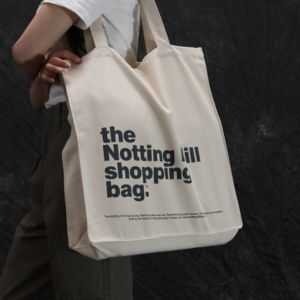 Extra Large Capacity London Notting Hill Same Style Men and Womens One-Shoulder Canvas Bag Shopping Bag Work Clothing Travel Storage Can Be Customized