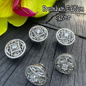 Premium Edition Zirconia Butang Baju Melayu Bentuk Royalty Nikah Kahwin 2023