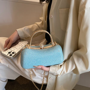 【จัดส่งจากกรุงเทพ】💥ถูกที่สุด!☑️คุณภาพดีที่สุด!กระเป๋าสะพายโซ่สะพายข้างผู้หญิงเป็นประกายแวววาวเหมาะสำหรับสวมใส่ทุกวันในงานปาร์ตี้และงานเลี้ยง ทันสมัยและใช้งานได้หลากหลาย น้ำเงิน ดำ ชมพู เงิน ทอง