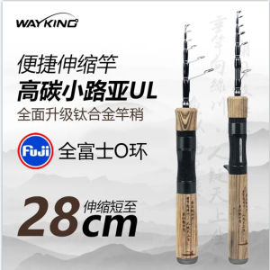 Ultra Light Portable Mini Expandable Carbon Fishing Rod Ultra Light Ultralight Multi Section Collapsible Fishing Rod สำหรับการตกปลาในแม่น้ำและทะเลสาบ