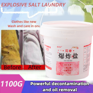 Floral Blast Laundry Booster 1100g - Stain-Fighting Fizzer Salt for Whites & Colors | Eliminates Odors & Preserves Fabric Softness (Serbuk Wangi Bunga)