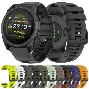 Two-Tone Quick Release Strap for Garmin Tactix 8 AMOLED/Solar 47mm 51mm QUATIX/Fenix 8 Pro E 7 7X 22mm 26mm Sports Silicone Band